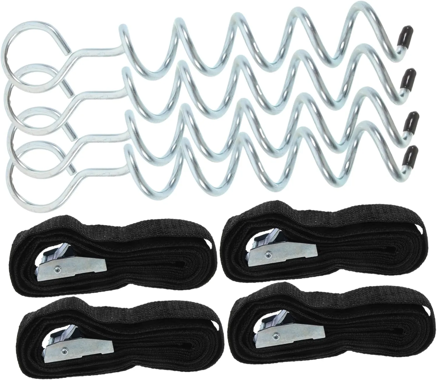 1 Set Heavy Duty Tent Stakes Trampoline Anchors High Wind Resistant Ground Pegs Aluminum Spiral Stake