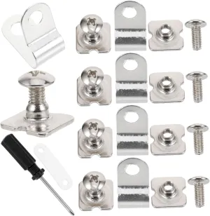 1 Set Hockey Helmet Replacement Parts Kit Includes Fixture Helmet Clips Fasteners Versatile Repair for Athletes Multiple Sports