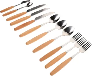 1 Set Portable Camping Utensil Set Stainless Steel Cutlery Kit with Storage Bag for Outdoor Dining Family Picnics and Hiking Compact Versatile and Stylish Tool Bag