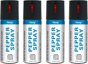 1 to 4 Bottles - 60ml Pepper Spray, Easy to Carry, protruding Nozzle Design, Quick to use, Safe and Easy to use