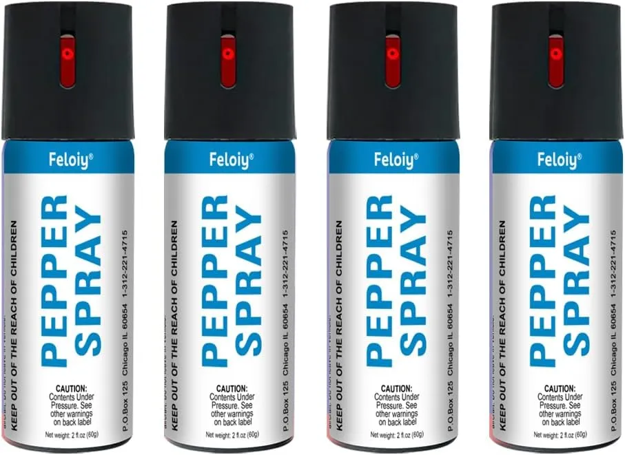 1 to 4 Bottles - 60ml Pepper Spray, Easy to Carry, protruding Nozzle Design, Quick to use, Safe and Easy to use