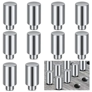 10Pcs 5/8 x 1 x 1.5 Welding Table Fixture Pin Stop Alignment Square Quick Setup Fixturing Kit Welding Table Accessory Positioning Welding Piece Welding Table Clamp for Portable Welding Table