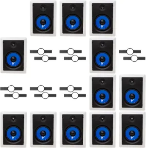 12-Legrand HT5651 5000 Series 6.5" in-Wall Speaker (Sold Individually)   Install KIT (PRE Construction Bracket)