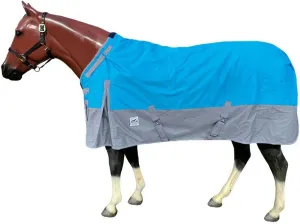 1200 Denier Waterproof Adjustable Neck Turnout Blanket - with Grey Skirt - 300 gram Fill