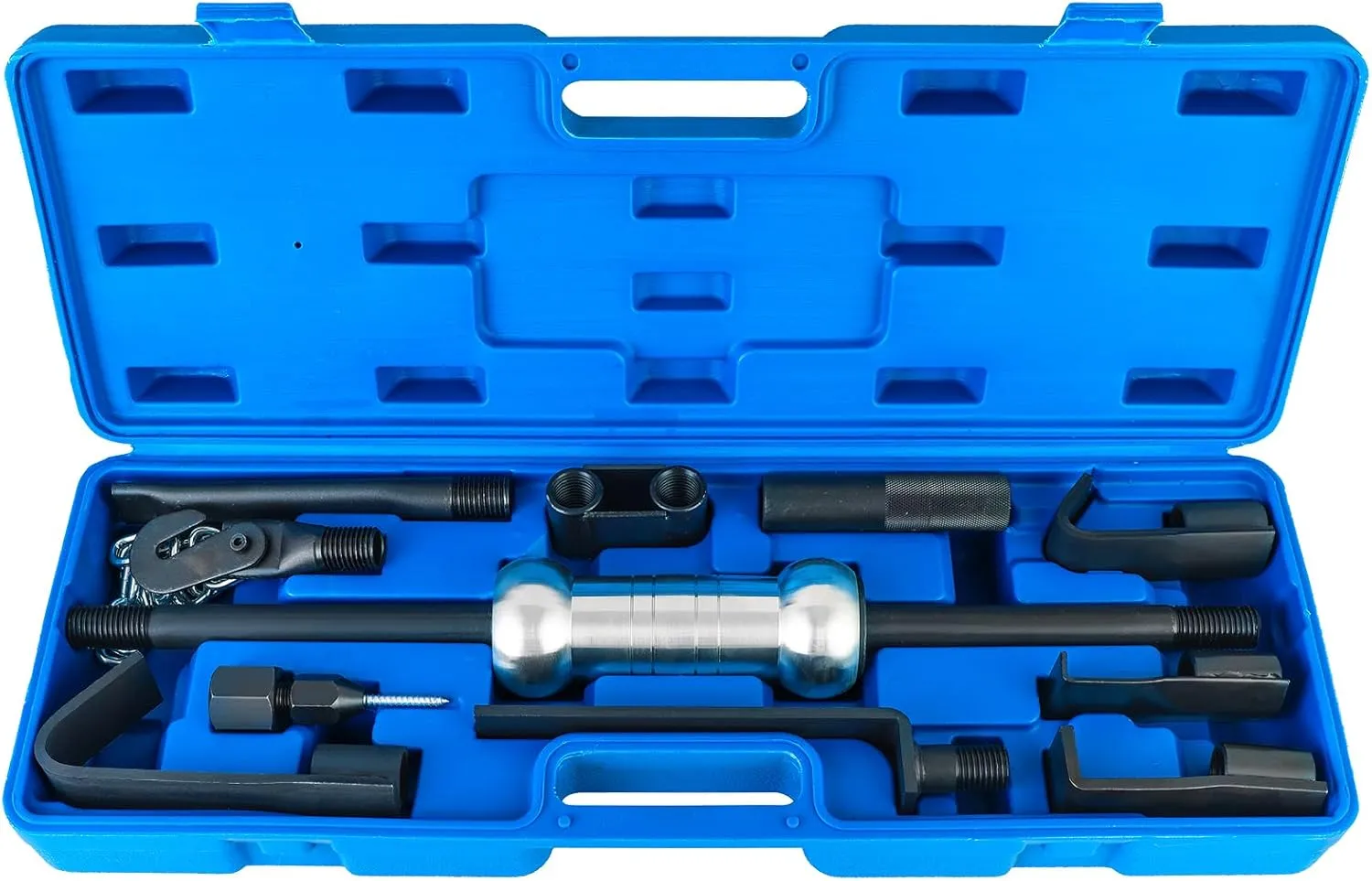 13pcs Heavy Duty Slide Hammer Dent Puller Set | 10lbs Auto Body Repair Tool Kit, Dent Puller Slide Hammer Set, Car Dent Remover Tools for Auto Truck More