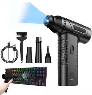 150000RPM Cordless Hand Held Air Blower – Rechargeable Airblower Gun for PC | Keyboard | Car | Dust Cleaning | USB Powered Electric Duster