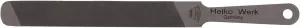 1844 Helko Werk Germany Dual Sided Axe Sharpening File - Axe Sharpener Metal File single-cut and cross-cut hand file (Compact File #22101)
