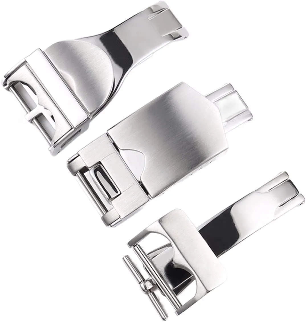 18mm Stainless Steel Clasp Folding Buckle For Tudor Watch Strap Watchband Silver Watch Buckle