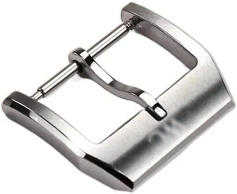 18mm Watch Buckle 316L Stainless Steel Pin Tang Buckle Brushed Watch Clasp For IWC Watch Band Strap Tang Buckle