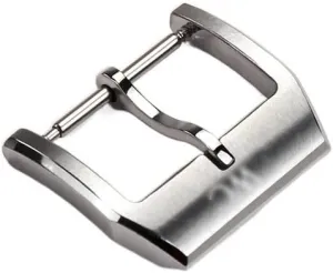 18mm Watch Buckle 316L Stainless Steel Pin Tang Buckle Brushed Watch Clasp For IWC Watch Band Strap Tang Buckle