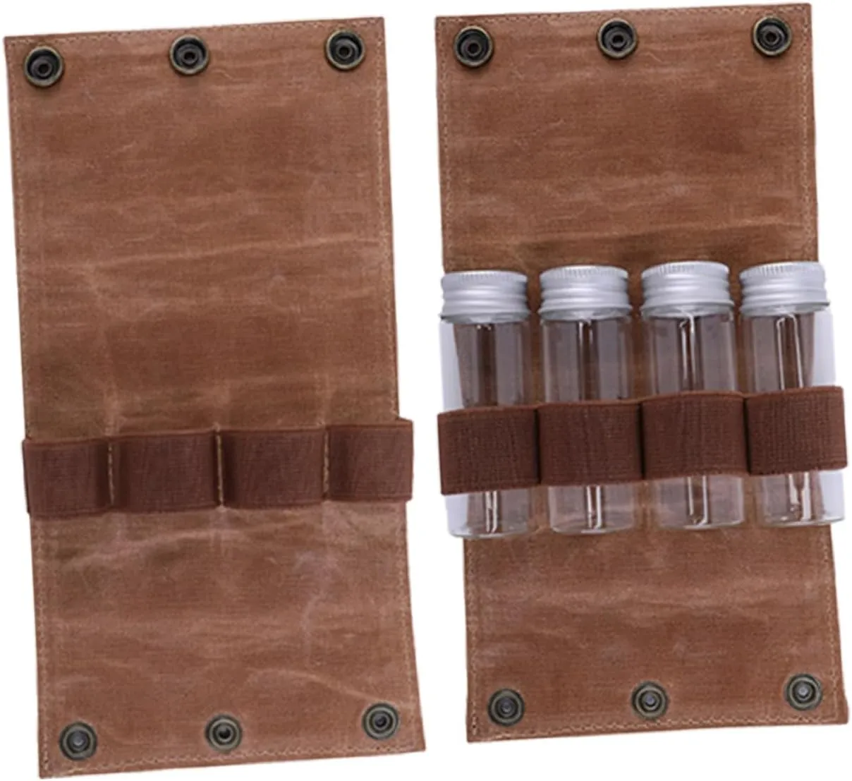 1set Camping Spice Storage Kit Portable Spice Containers Jars for Barbecue and Outdoor Cooking Seasoning Bag for Travel and Picnic Essentials