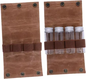 1set Camping Spice Storage Kit Portable Spice Containers Jars for Barbecue and Outdoor Cooking Seasoning Bag for Travel and Picnic Essentials