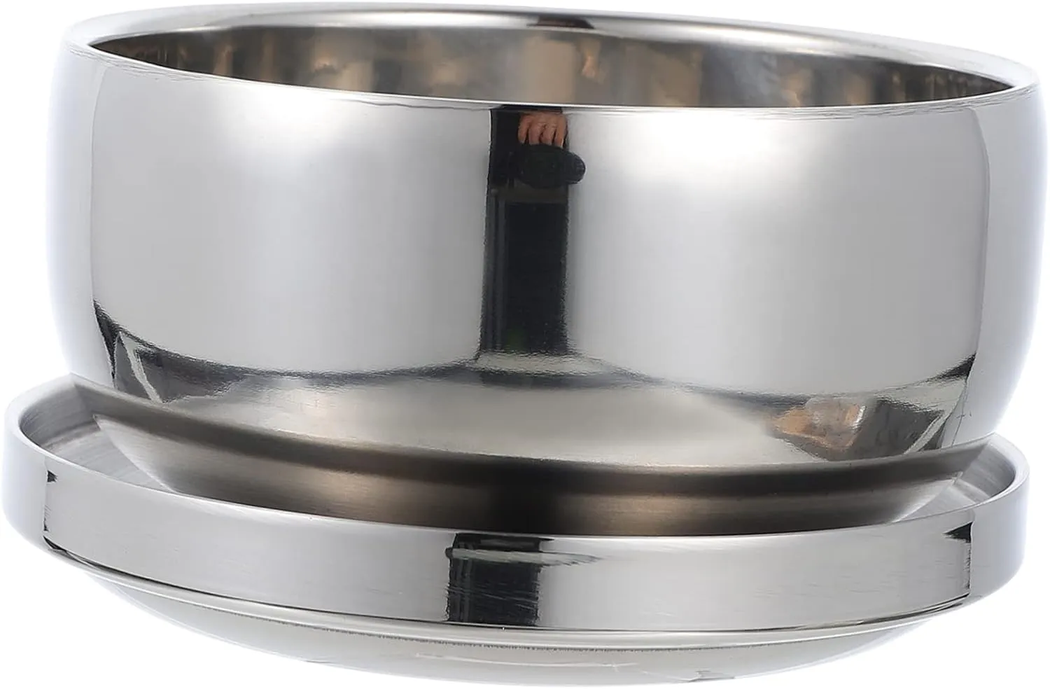 2 Pcs Stainless Steel Shaving Bowl Shave Soap Foaming Shaving Bubble Container