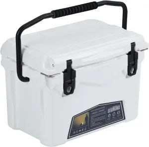 20 Quart Hard Camping Cooler, Portable Insulated Ice Chest Cooler Box with Heavy Duty Handle, 5-Day Ice Retention, Great for Beach, Camping, Picnic, BBQ, Fishing