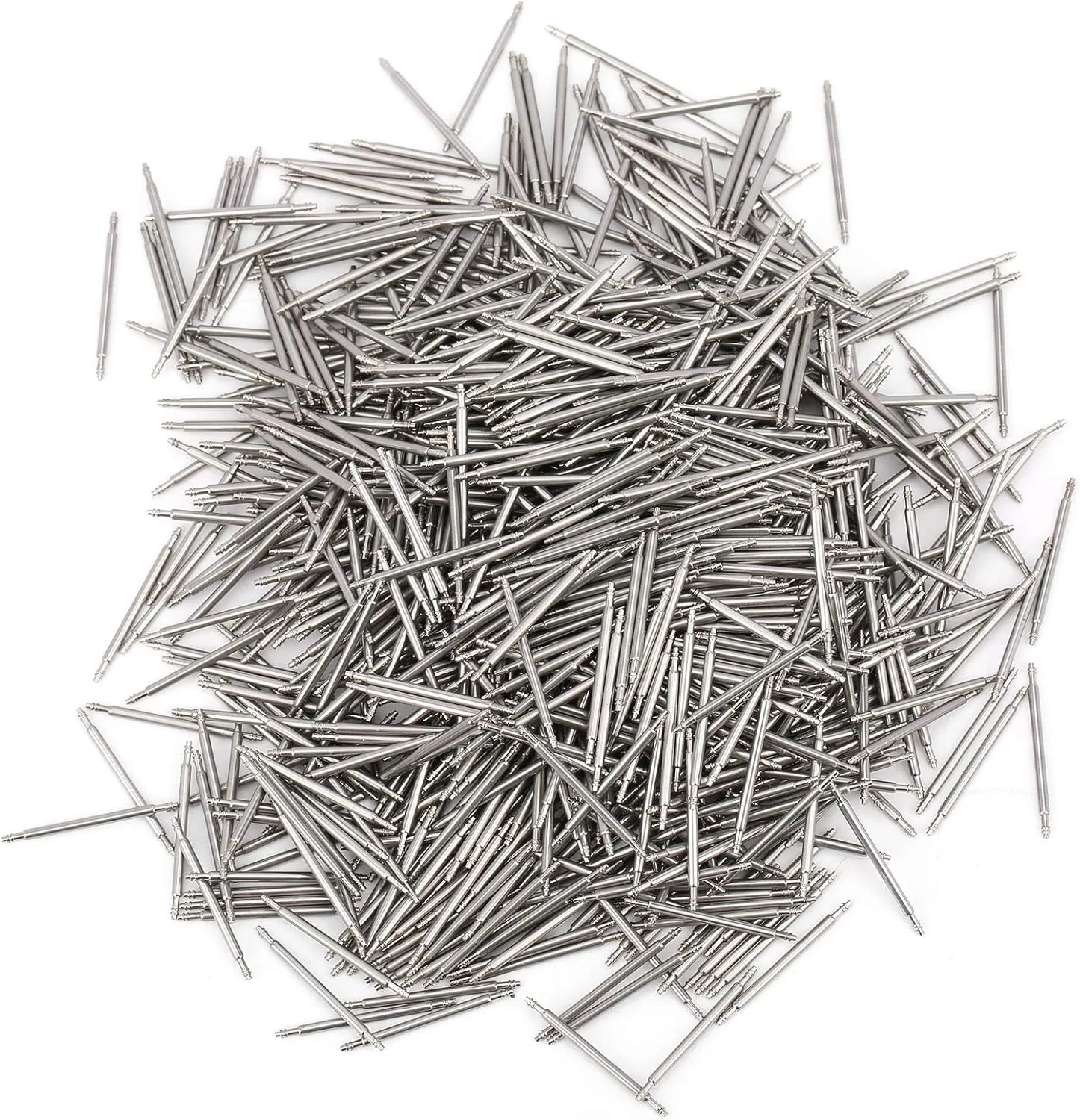 2000Pcs 1.5mm Thick 21mm Stainless Steel Spring Bar Watch Band Strap Link Pins High Gloss Repair Tool Kit