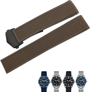 20mm 22mm Rubber Watch Strap for Tag Heuer CARRERA AQUARACER F1 Diving Waterproof Bracelet Watchband