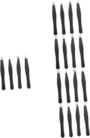 20pcs Eyebrow Clip Stainless Steel Grooming Tools for Precision Trimming for Eyebrow Shaping False Eyelash Application and Sticker