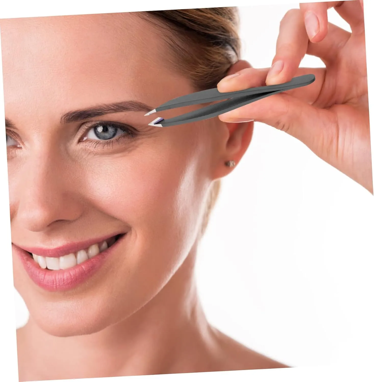20pcs Eyebrow Clip Stainless Steel Grooming Tools for Precision Trimming for Eyebrow Shaping False Eyelash Application and Sticker