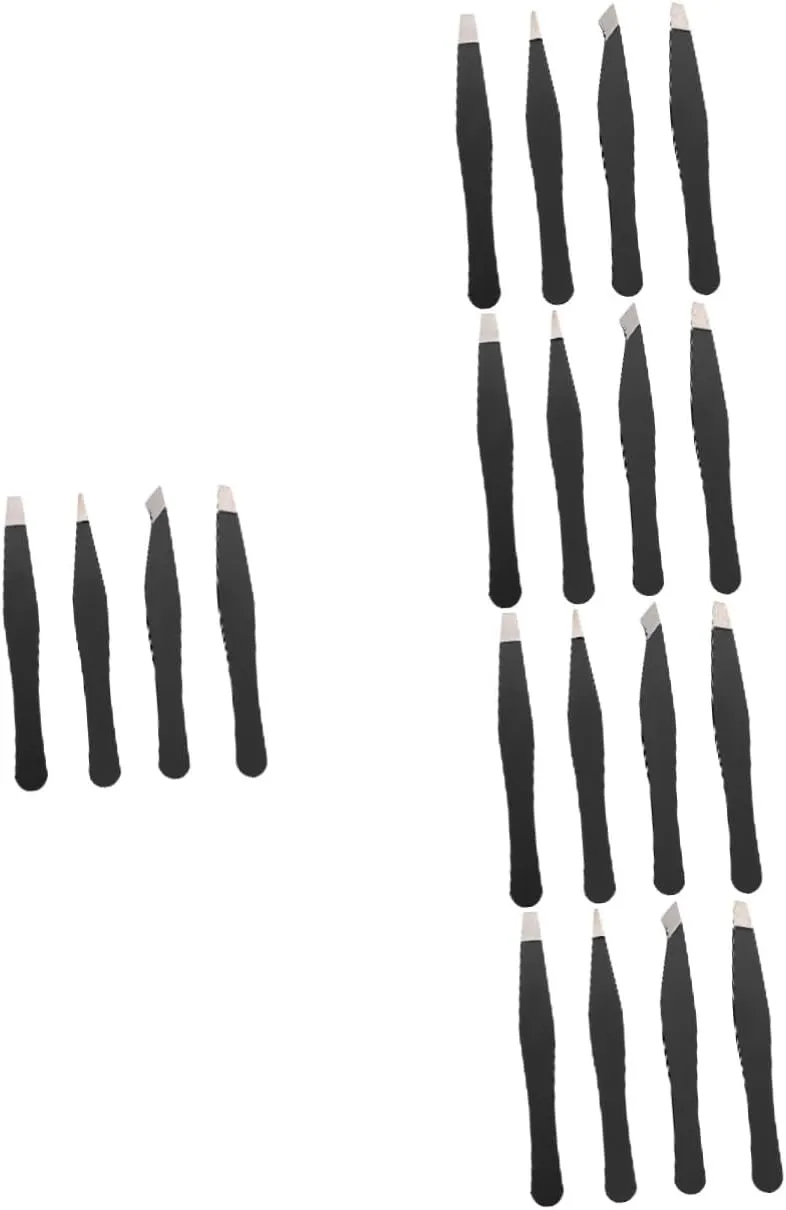 20pcs Eyebrow Clip Stainless Steel Grooming Tools for Precision Trimming for Eyebrow Shaping False Eyelash Application and Sticker