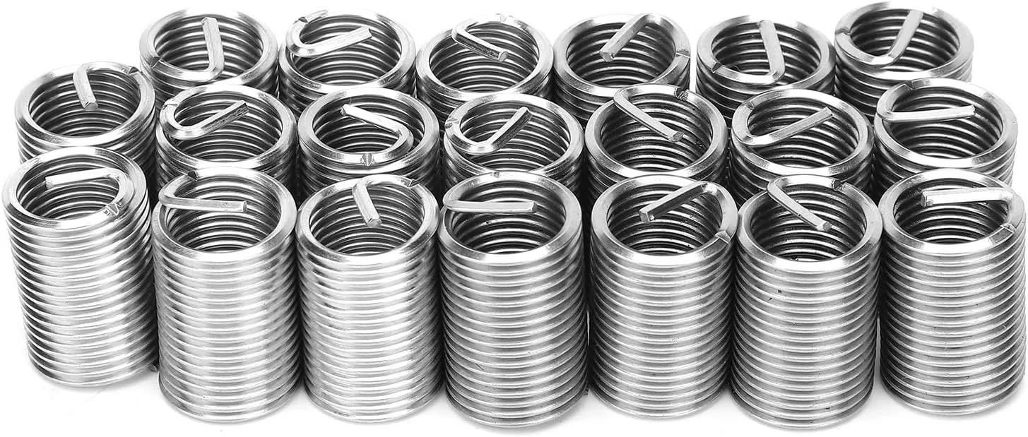 20Pcs Helicoil Thread Repair Insert, 1.5 Stainless Steel Thread Repair Sleeve, Helical Insert (2.5D)