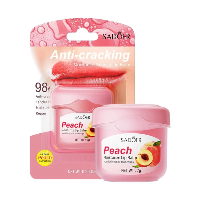 20pcs X 7g Fruit Aroma Lipstick Small Size Portable Personal Mouth Skin Care Dry Season Autumn Winter Moisturizing Nourishing Hydrate Pack of 20 (7g, Peach)