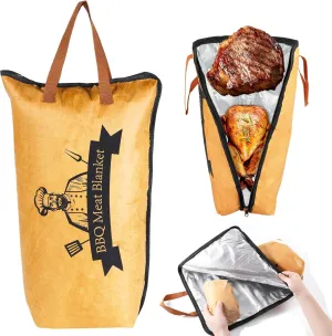 21 IN BBQ Resting Bag for Meat, Smoker Accessories, 5-layer Insulated BBQ Blanket for Briskets, Pork Shoulders, Steaks, Roast Beef, Turkey Meats, Gifts for Men