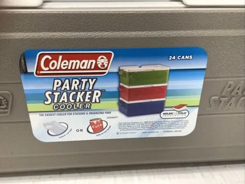 24-Can Party Stacker Portable Cooler Storage Organizer for Outdoor and Travel