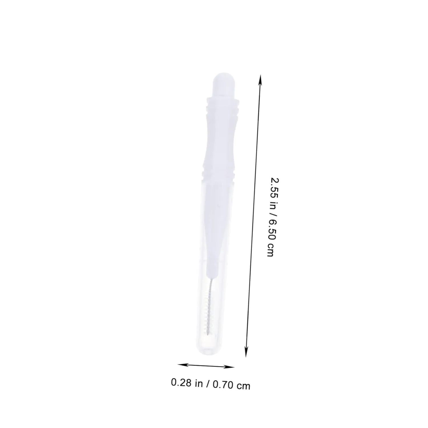 240pcs Micro Eyebrow Brush with Caps Portable Brow Lamination Tool for Eyelash Lift and Makeup Lightweight Protective for Travel and Sharing