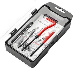 25 PCS Thread Repair Kit, M5×0.8 Metric Thread Repair Tool Set for Automotive Repair, Thread Repair Insert Kit with Hexagon Wrench and Drill, Universal Car Accessories
