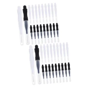 2sets Portable Micro Eyebrow Brush Brow Brush Eyebrow Brow Lamination Tool 60pcs*2