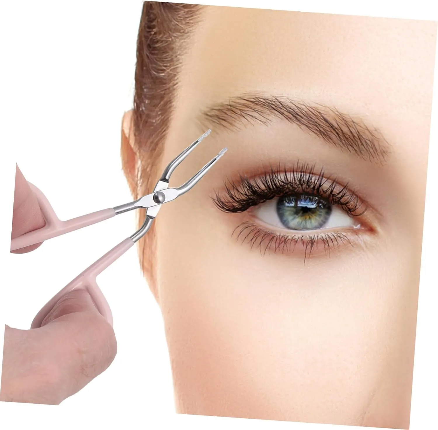 2sets Scissors Style Eyebrow Tweezers Set Stainless Steel Eyebrow Grooming Kit Makeup Tweezers Safe Practical Beauty Tool 6pcs*2
