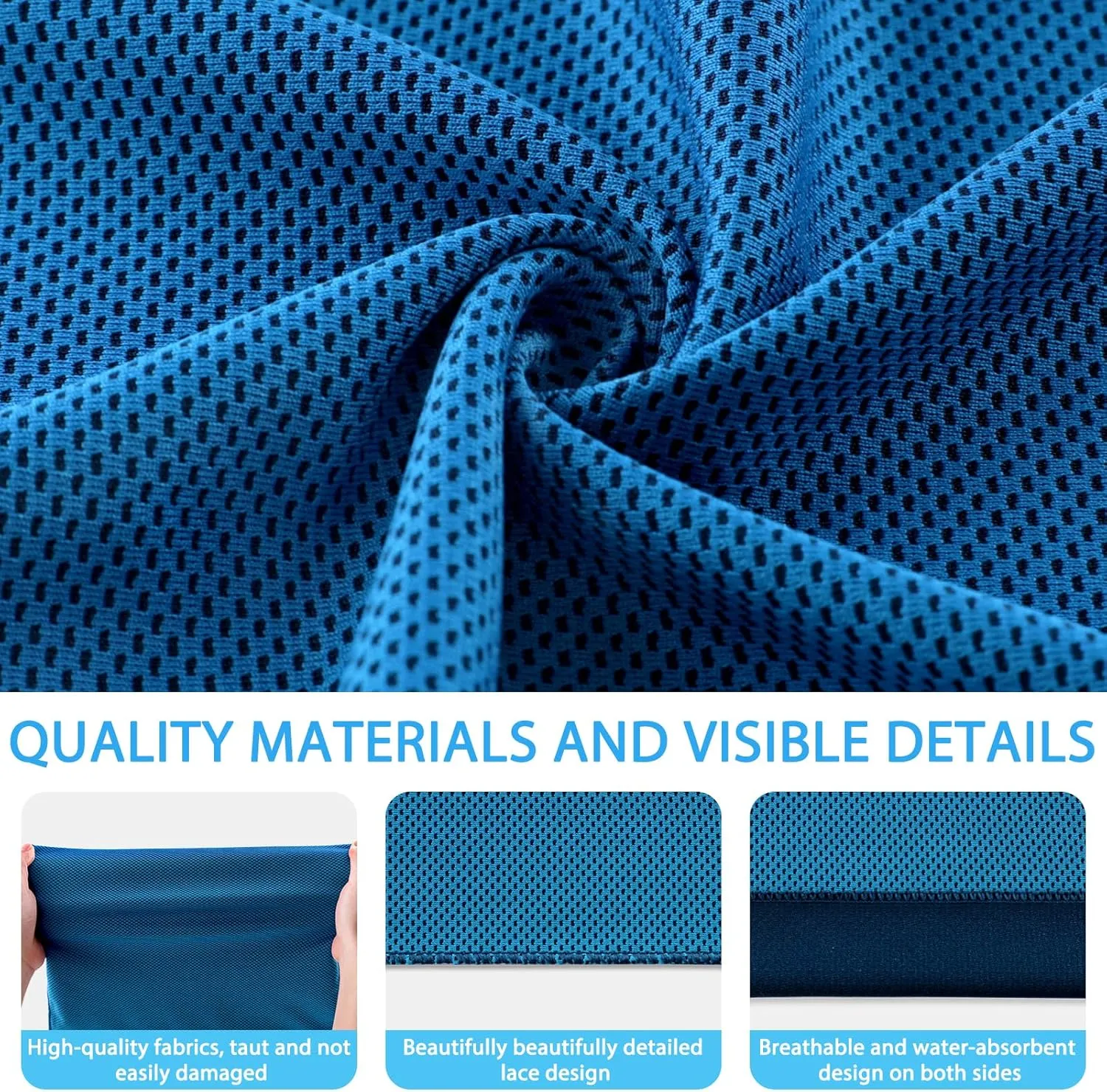 30 Pcs Cooling Towels for Neck and Face - Cooling Neck Wraps Cooler Towels for Hot Weather - Cool Cold Rags Towels for Extreme Heat (40"X12") with Fitness, Yoga, Golf, Running and Working Out