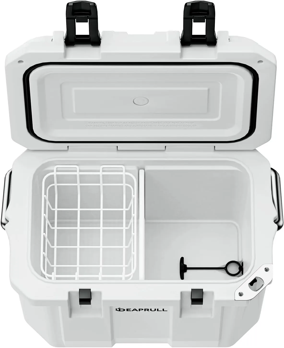 30 Quart Hard Cooler, Insulated Ice Chest Box Holds Ice for More Days, Portable Cooler with Handle, Cup Holders, Double Latches for Camping, Drink, Beverage, Beach, Picnic, Fishing, Boat, Barbecue