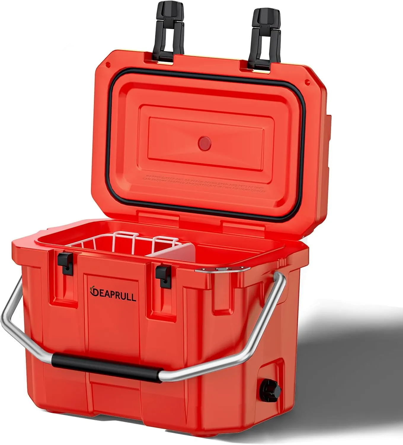 30 Quart Hard Cooler, Insulated Ice Chest Box Holds Ice for More Days, Portable Cooler with Handle, Cup Holders, Double Latches for Camping, Drink, Beverage, Beach, Picnic, Fishing, Boat, Barbecue