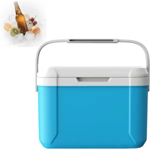 300ML Mini Camping Cooler Cooler with Handle Portable Refrigerator Keep Cool for 72 Hours Small Ice Chest Hard Food Storage for Beach Camping Sports