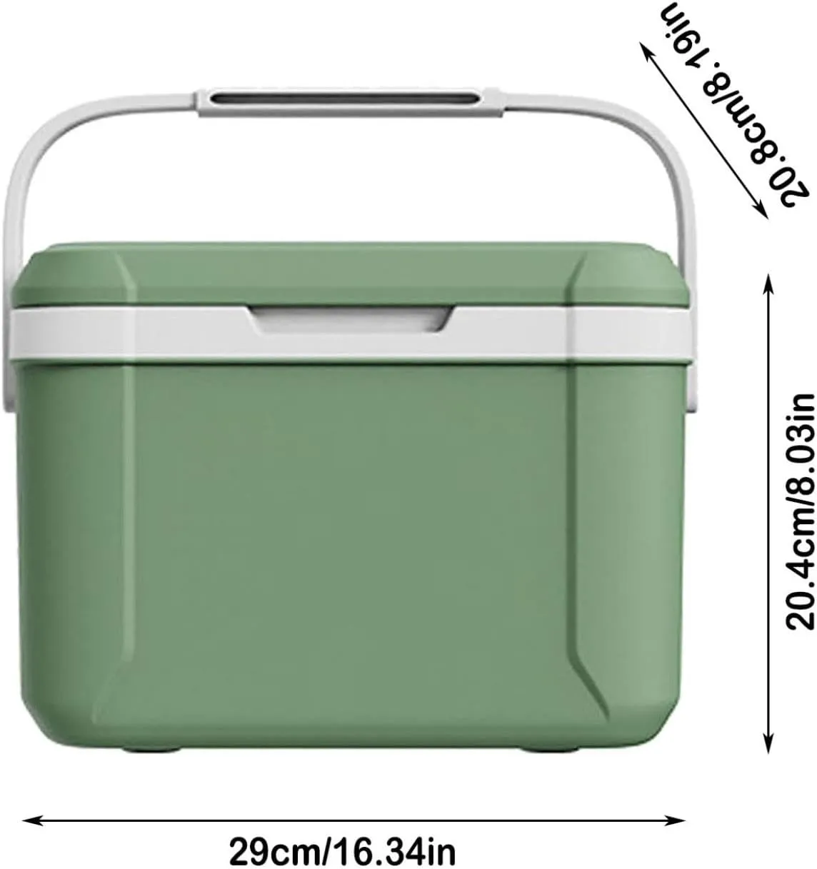 300ML Mini Camping Cooler Cooler with Handle Portable Refrigerator Keep Cool for 72 Hours Small Ice Chest Hard Food Storage for Beach Camping Sports