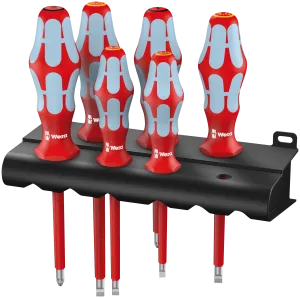 3165 i/6 Screwdriver set, stainless and rack