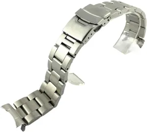316L Stainless Steel Watchband 18 19 20 21 22 23 24 26 28 30mm Curved End Watch Band Strap Wristbands Bracelet