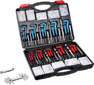 338-Piece Helicoil Thread Repair Kit SAE and Metric Rethreading Tool Kit