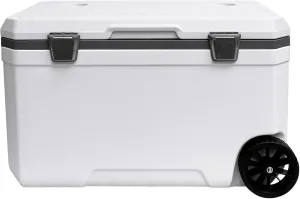 34-127 Quart Insulated Portable Cooler with Heavy Duty Wheels Keeps Ice for up to 5 Days, Great for Drink, Beach, Camping, Tailgating, Sports, & More