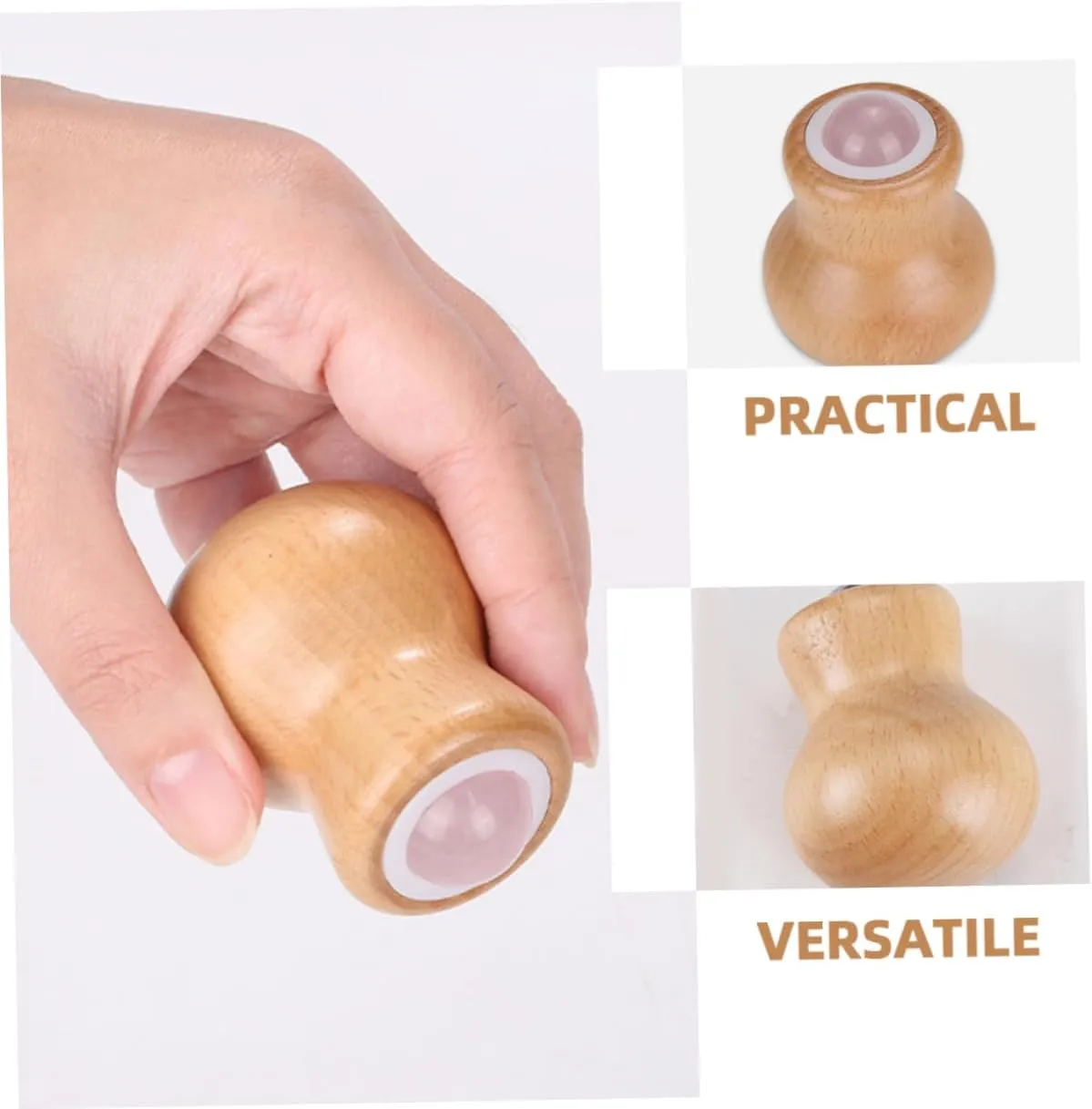 3pcs Jade Facial Massage Roller Portable Skincare Tool for Puffiness Relief Compact Design for Home Travel Versatile Jade for Neck Face Hands Legs Relaxation