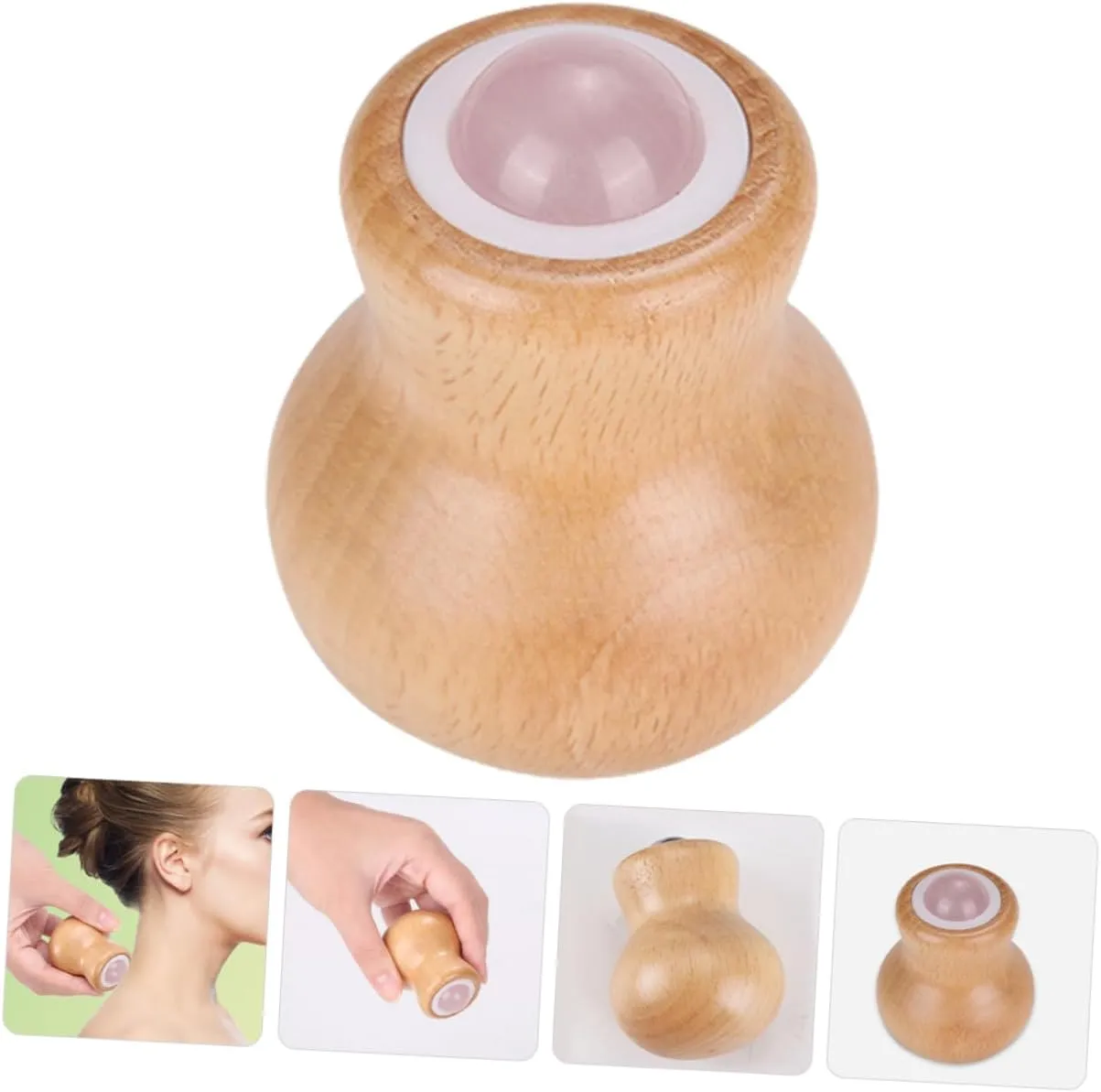 3pcs Jade Facial Massage Roller Portable Skincare Tool for Puffiness Relief Compact Design for Home Travel Versatile Jade for Neck Face Hands Legs Relaxation