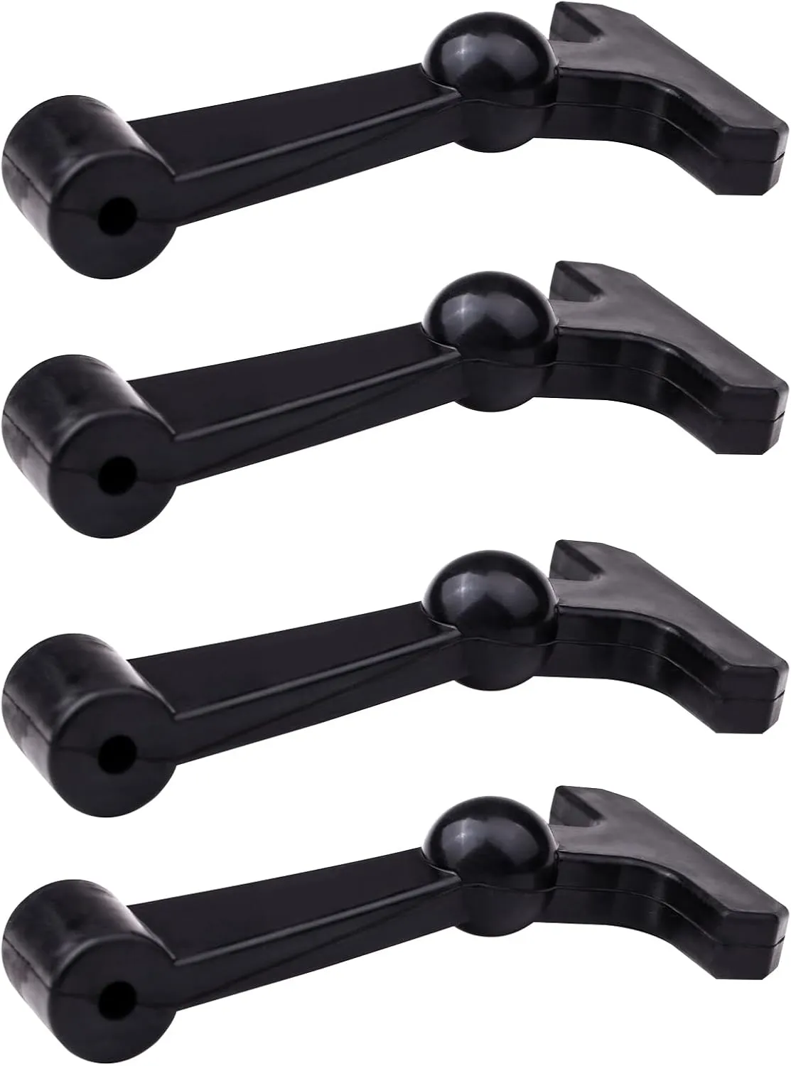 4 Pcs Heavy Duty Cooler Latches Replacement Compatible with YETI Tundra RTIC and Other Related Coolers Lid Latch Parts Accessories Ergonomically Improved Design Black