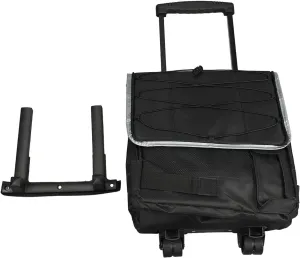 43L Rolling Cooler Backpack, Insulated Portable Rolling Cooler with Trolley Case with Wheels, Ideal for Picnics, Travel and Outdoor Adventures