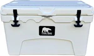 45 Can Hard-Sided Cooler - Ice Chest for Camping, Travel, Sports Events, or Fishing - Insulated Hard Shell Cooler - Heavy-Duty & Portable - Keeps Ice up to 5 days - 45 qt, White