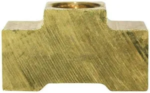 4LIFETIMELINES Brass Brake Line Union Tee - SAE and ISO Compatible - Elevate Your Brake System with 10 Female (3/8-24 Inverted) Union Tee, 10 Pack, Leakfree Connection