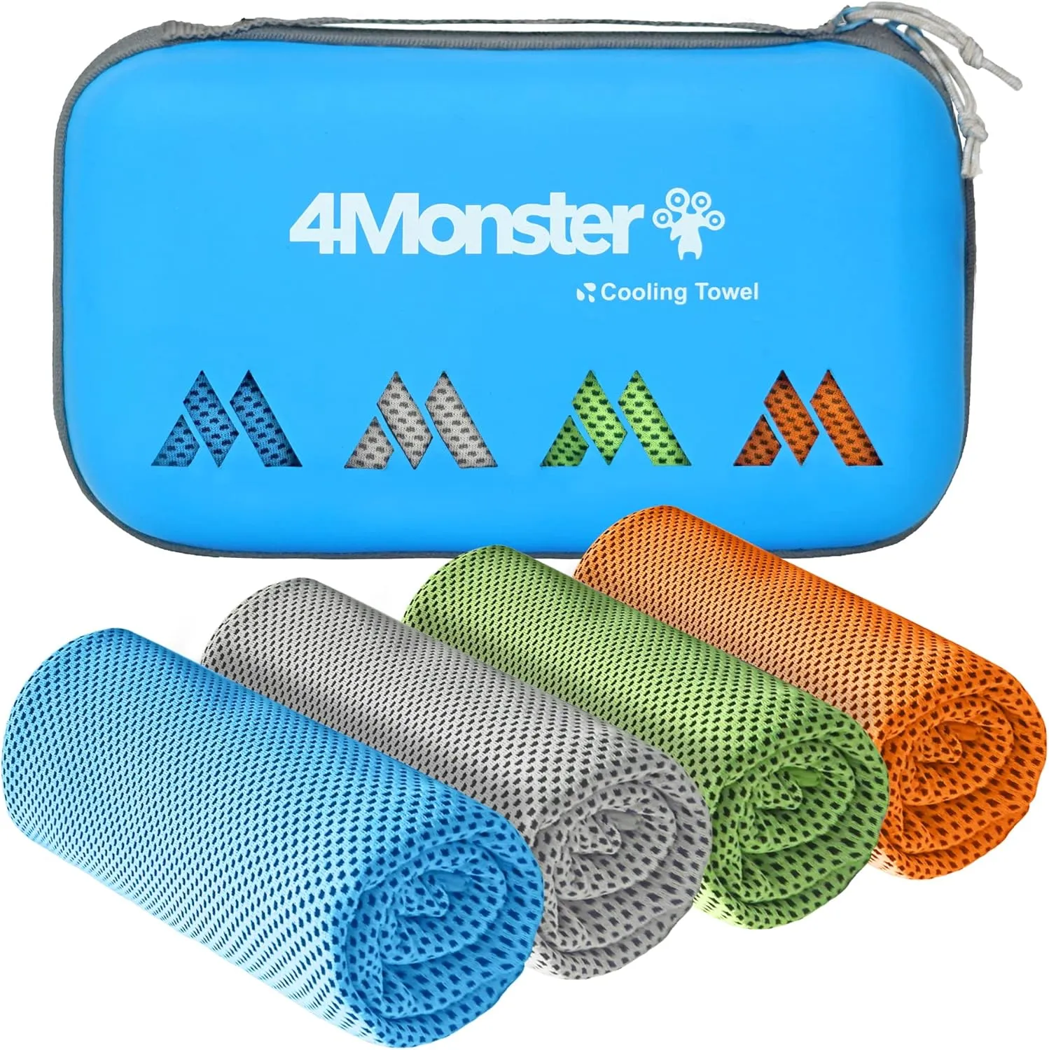 4Monster Cooling Towel for Neck and Face,Microfiber Cold Towel for Hot Weather,Quick Dry Ice Chilly Towel Cooling Rags for Neck Stay Cold for Gym,Yoga,Sport,Running,Camping,Fitness(40 x 12 inches)