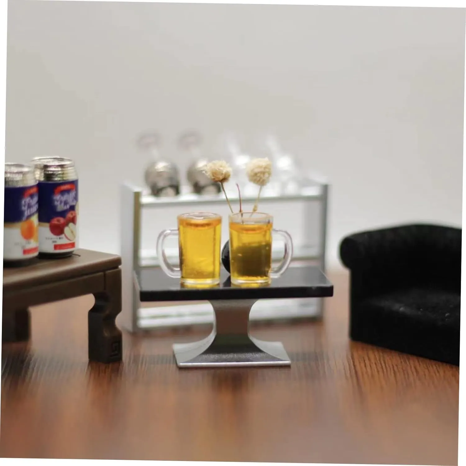 50pcs Miniature Beer Mug Models Tiny House Decor Simulated Resin Beer Cups for Dollhouse Accessories Realistic and Compact Design for DIY Projects and Photo Props