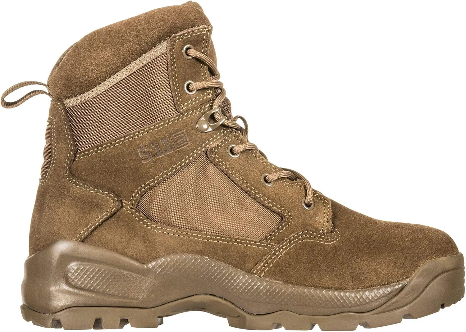 5.11 Tactical ATAC 2.0 6-Inch Desert Boots, NZ Ortholite Footbed, Slip-Resistant, Dark Coyote, Style 12402