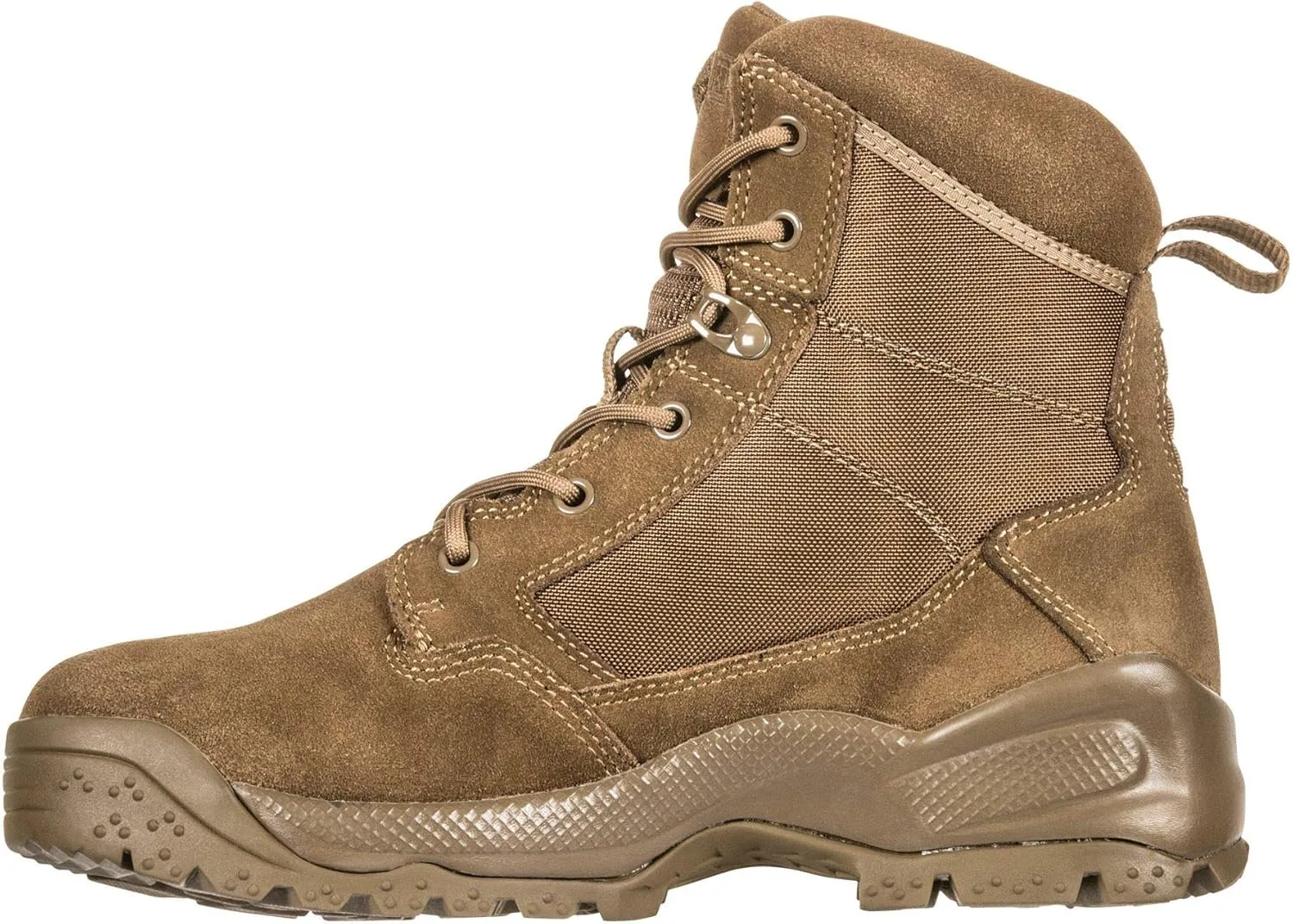 5.11 Tactical ATAC 2.0 6-Inch Desert Boots, NZ Ortholite Footbed, Slip-Resistant, Dark Coyote, Style 12402